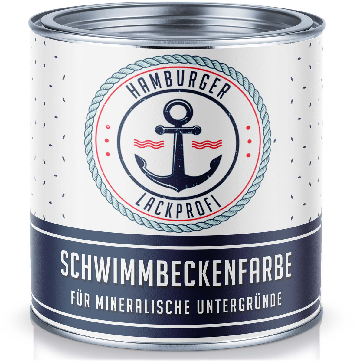 Hamburger Lack-Profi Schwimmbeckenfarbe Narzissengelb RAL 1007 - hochdeckende Poolfarbe