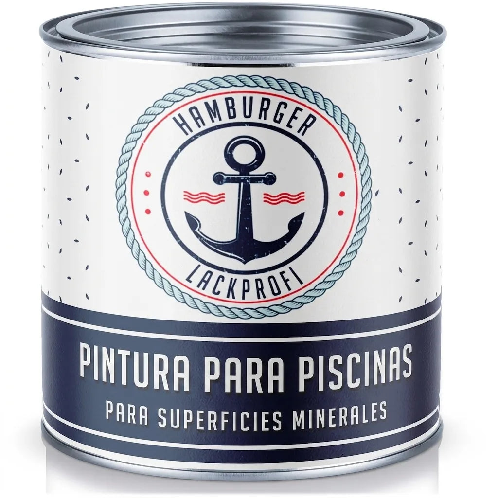 Schwimmbeckenfarbe Wasserblau RAL 5021 - hochdeckende Poolfarbe - Hamburger Lack-Profi