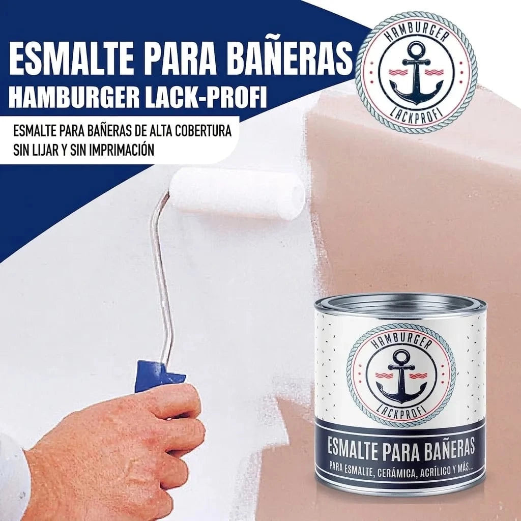 Hamburger Lack-Profi Badewannenlack Hamburger Lack-Profi 2K Badewannenlack Ultramarinblau RAL 5002 - Glänzend / Seidenmatt / Matt