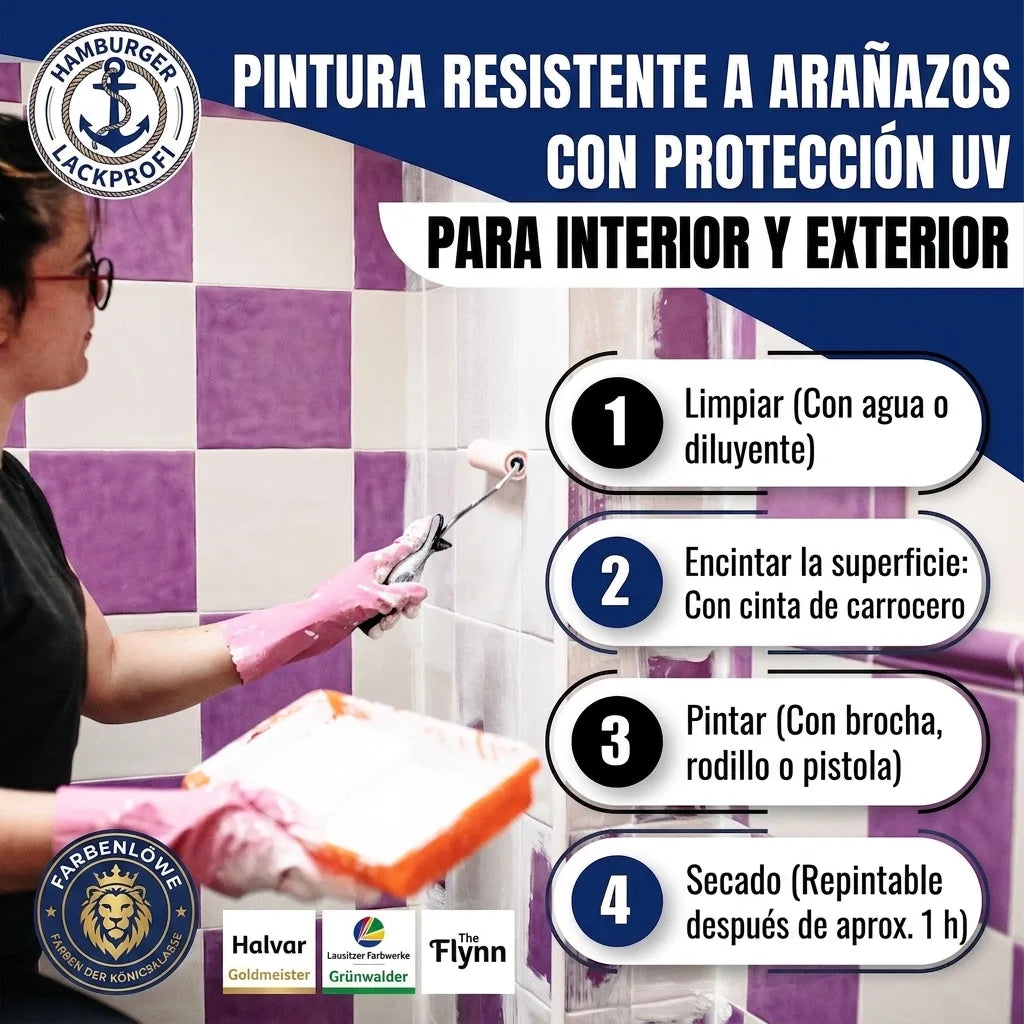 Fliesenfarbe in Safrangelb RAL 1017 - Fliesenlack mit Lackierset (X300) - Hamburger Lack-Profi, Bild 38