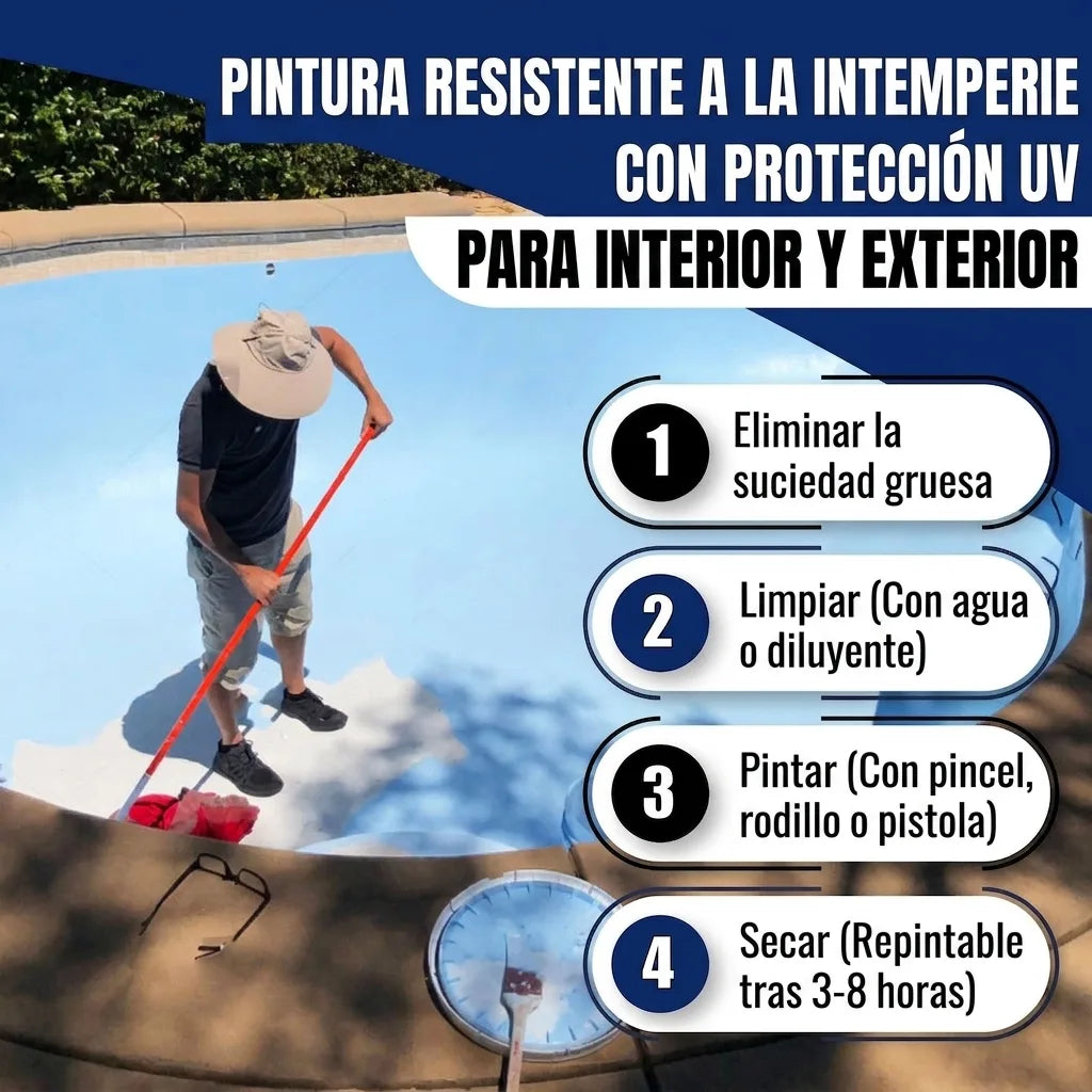 Schwimmbeckenfarbe Beigebraun RAL 8024 - hochdeckende Poolfarbe - Hamburger Lack-Profi