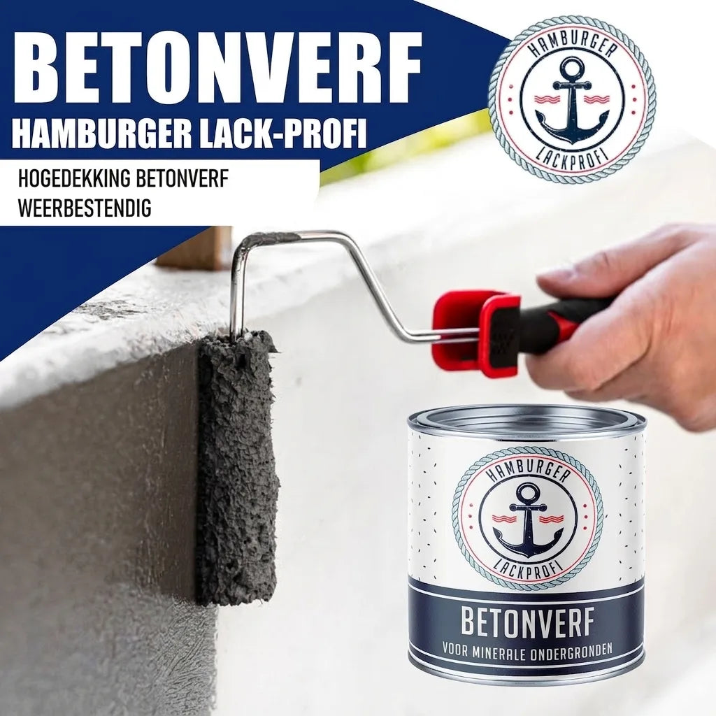 Hamburger Lack-Profi Betonfarbe Currygelb RAL 1027 - hochdeckende Fassadenfarbe - Hamburger Lack-Profi