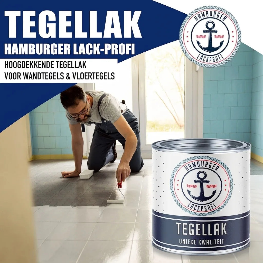 Hamburger Lack-Profi Fliesenlack Currygelb RAL 1027 - hochdeckende Fliesenfarbe Gelb - Hamburger Lack-Profi