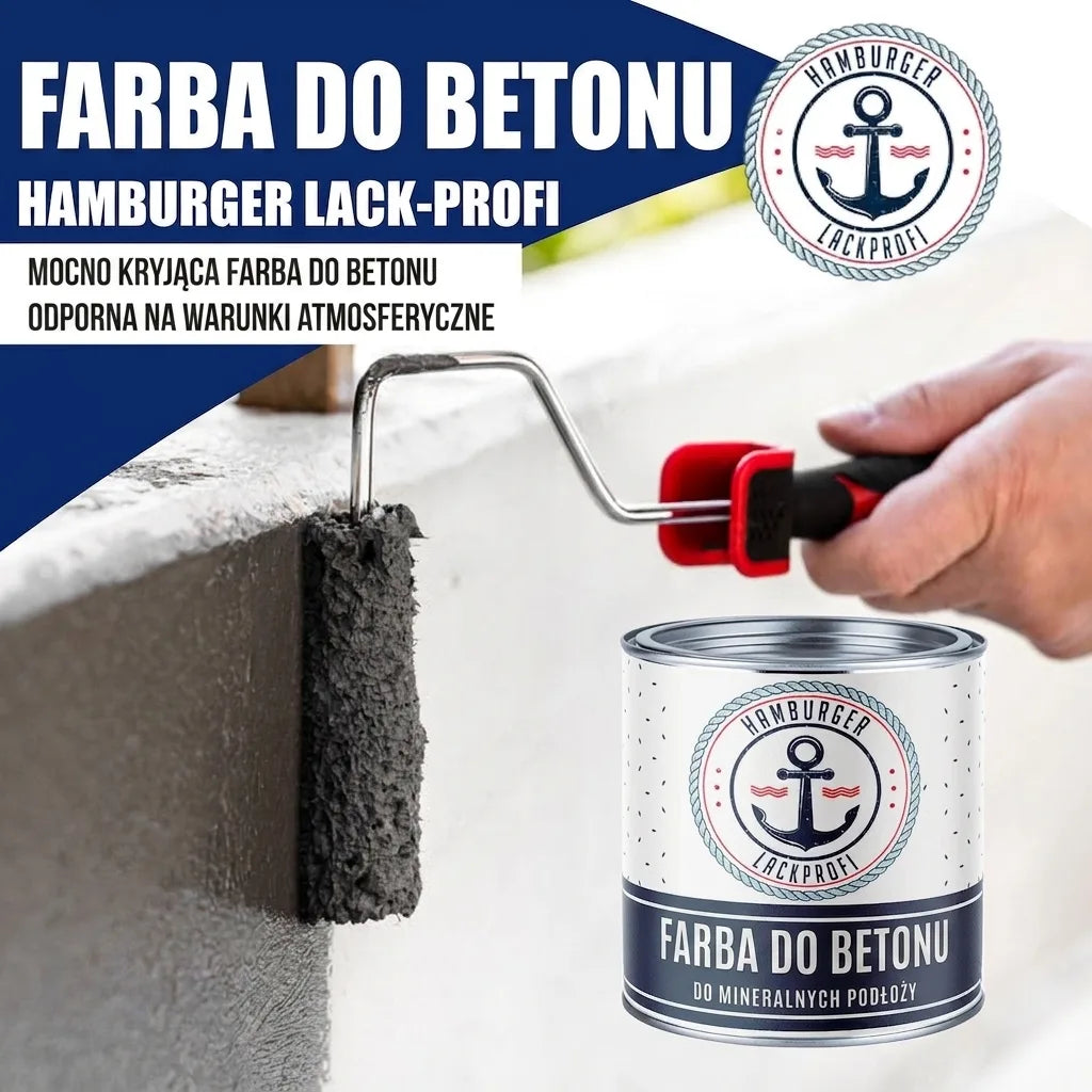 Hamburger Lack-Profi Betonfarbe Olivgelb RAL 1020 - hochdeckende Fassadenfarbe - Hamburger Lack-Profi