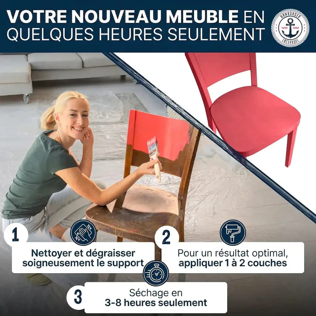 Möbelfarbe ohne Schleifen RAL 2003 Pastellorange - Möbellack Hamburger Lack-Profi - Hamburger Lack-Profi