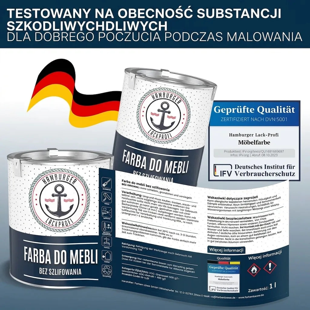 Möbelfarbe ohne Schleifen RAL 1002 Sandgelb - Möbellack Hamburger Lack-Profi - Hamburger Lack-Profi