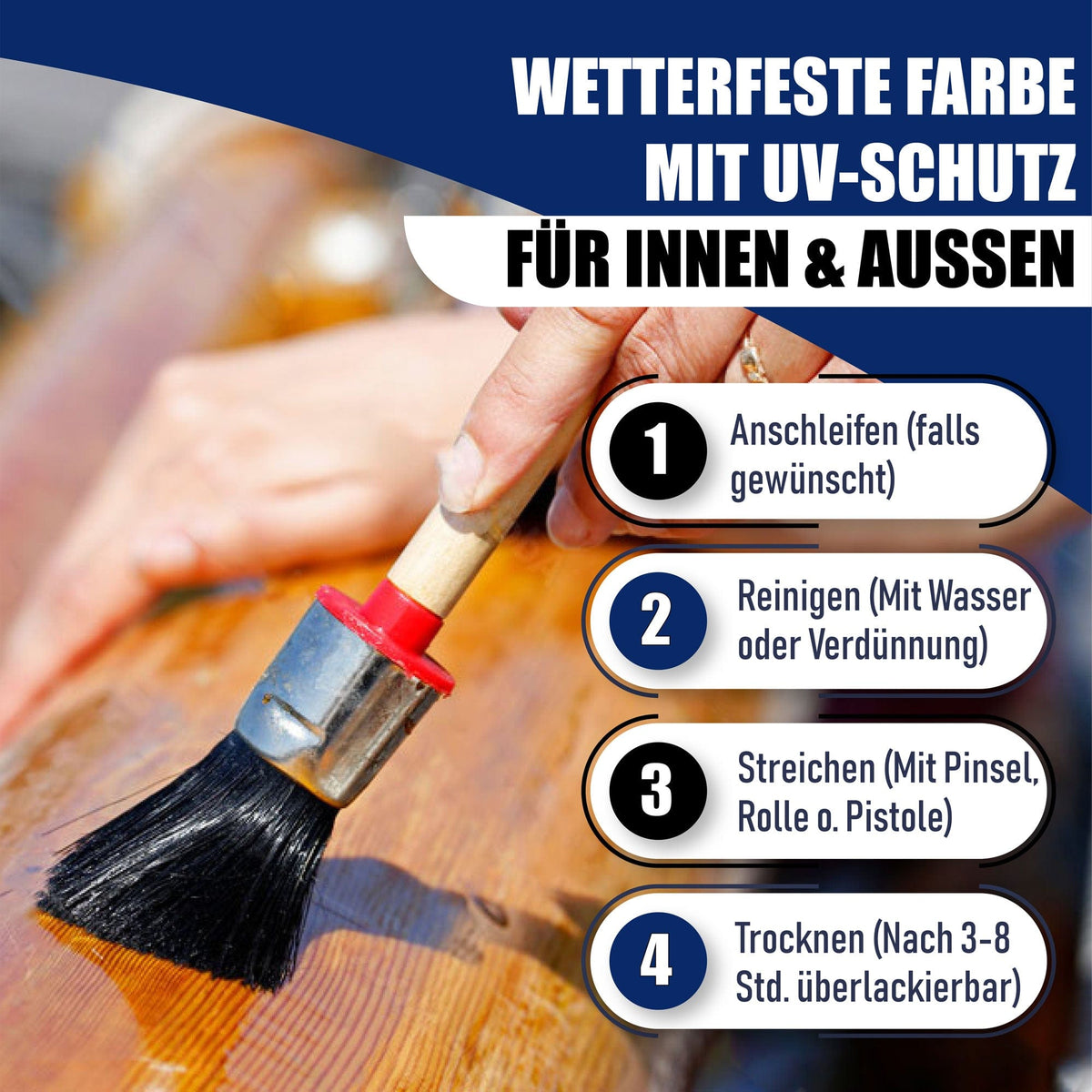Hamburger Lack-Profi Bootslack Tiefschwarz RAL 9005 - Hamburger Lack-Profi