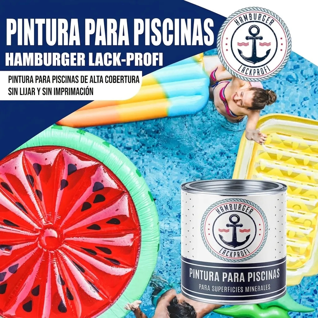 Schwimmbeckenfarbe Poolfarbe in Graubeige RAL 1019 mit Lackierset (X300) - Hamburger Lack-Profi, Bild 25