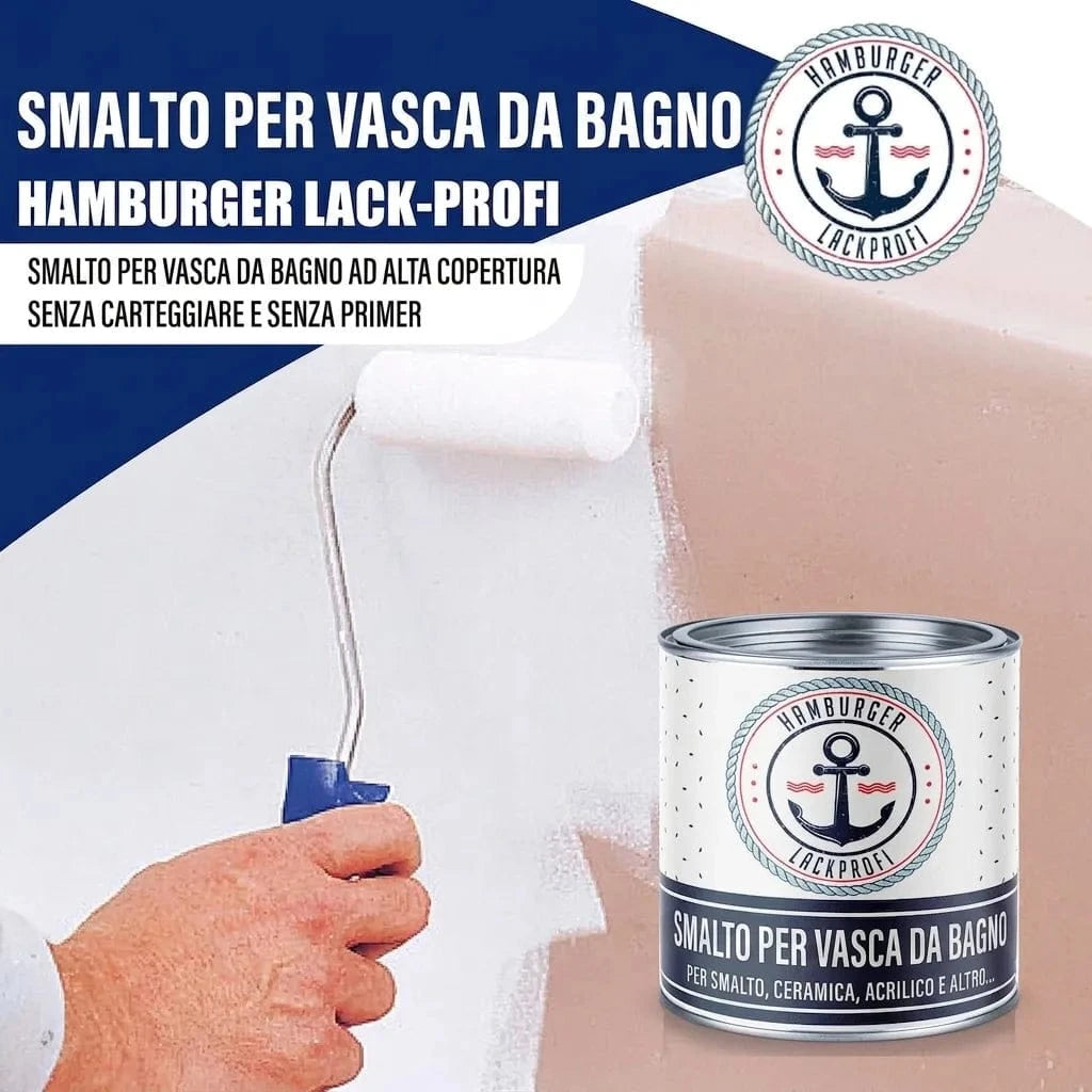Hamburger Lack-Profi Badewannenlack Hamburger Lack-Profi 2K Badewannenlack Schwarzgrün RAL 6012 - Glänzend / Seidenmatt / Matt
