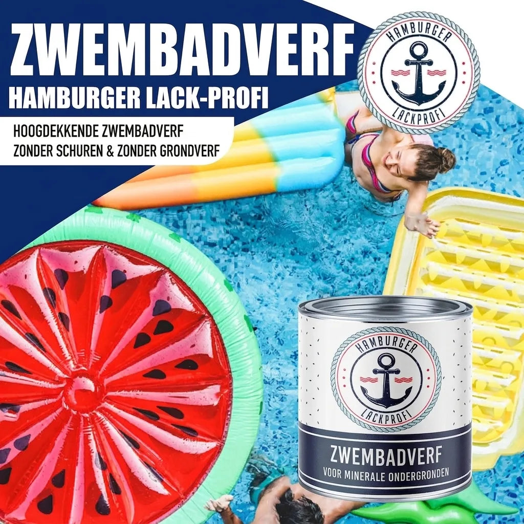 Schwimmbeckenfarbe Olivbraun RAL 8008 - hochdeckende Poolfarbe - Hamburger Lack-Profi