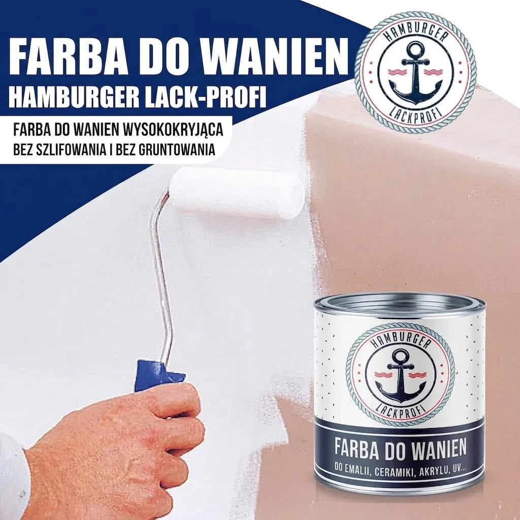 Hamburger Lack-Profi Badewannenlack Hamburger Lack-Profi 2K Badewannenlack Moosgrau RAL 7003 - Glänzend / Seidenmatt / Matt