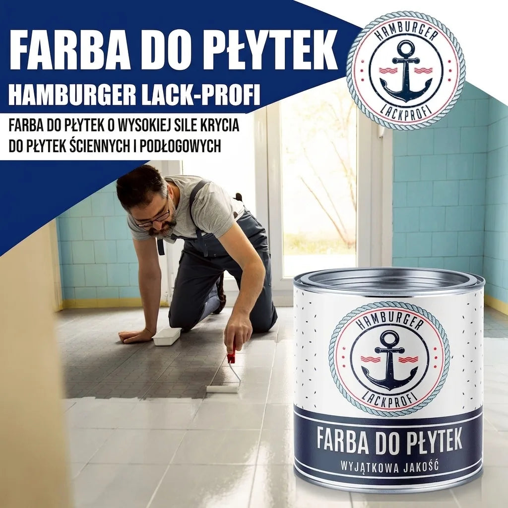 Hamburger Lack-Profi Fliesenlack Mausgrau RAL 7005- hochdeckende Fliesenfarbe Grau - Hamburger Lack-Profi