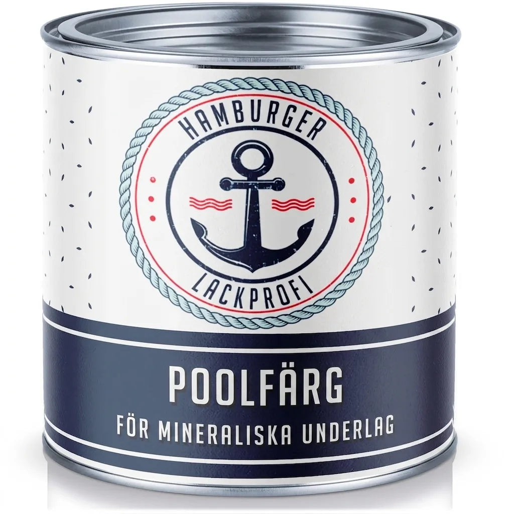 Schwimmbeckenfarbe Umbragrau RAL 7022 - hochdeckende Poolfarbe - Hamburger Lack-Profi