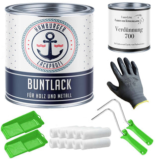 Buntlack in Enzianblau RAL 5010 mit Lackierset (X300) - Hamburger Lack-Profi
