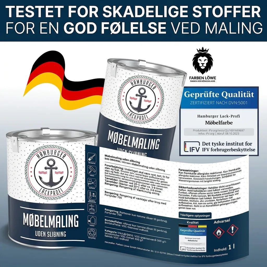 Möbelfarbe ohne Schleifen RAL 5015 Himmelblau - Möbellack Hamburger Lack-Profi - Hamburger Lack-Profi