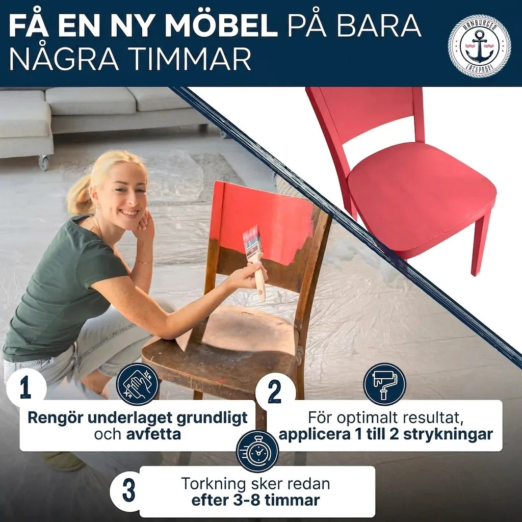 Möbelfarbe ohne Schleifen RAL 2003 Pastellorange - Möbellack Hamburger Lack-Profi - Hamburger Lack-Profi